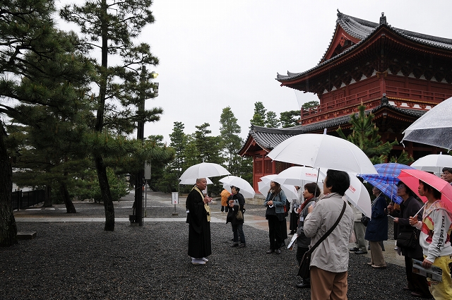 妙心寺山内の見学